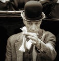 SHOREHAM-BY-SEA, WEST SUSSEX/UK - AUGUST 30 : Stan Laurel lookalike at Shoreham Airshow in West Sussex on August