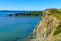 Shoreline and cliffs in Cape Enrage, New Brunswick