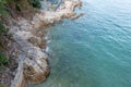 shoreline with crashing waves, Windward Shoreline, hk 16 Jan 2022 Royalty Free Stock Photo
