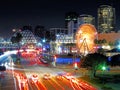 Shoreline Drive, Long Exposure Ferris Wheel Long Beach CA