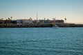 Shoreline in Marina del Ray, California.