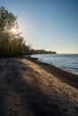 Shoreline at Presque Isle, Erie, PA Royalty Free Stock Photo