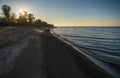 Shoreline at Presque Isle, Erie, PA Royalty Free Stock Photo
