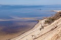 Shoreline with a sandy Royalty Free Stock Photo