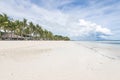 The shoreline of scenic Dumaluan Beach in Panglao, Bohol. Low angle shot