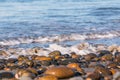 Shoreline of South Carlsbad State Beach Royalty Free Stock Photo