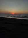 shoreline sunsets eveningvibes beach redskies