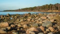 Shoreline Symphony: Sunset Hues in Veczemju Klintis