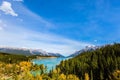 The shores of Abraham Lake Royalty Free Stock Photo