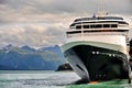 Alaska from the side of a cruise ship Royalty Free Stock Photo