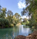 Shores of Jordan River at Baptismal Site, Israel Royalty Free Stock Photo