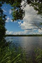 On the shores of Lake Chernoe in the vicinity of the town of Pokrov