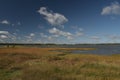 Shores of Poole harbour from Studland Heath near Swanage on Dorset Coast Royalty Free Stock Photo