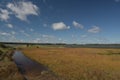 Shores of Poole harbour from Studland Heath near Swanage on Dorset Coast Royalty Free Stock Photo