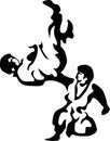 Shorinji Kempo Japanese Martial Art Vector Royalty Free Stock Photo