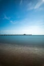 Shorncliffe pier during sunrise Royalty Free Stock Photo