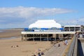 Amusements pier at seaside resort Royalty Free Stock Photo