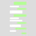 Short bubble message, chat speech conversation, interface dialog vector illustration