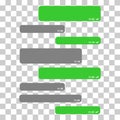 Short bubble message, chat speech conversation, interface dialog vector illustration