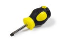 Short flat screwdriver Royalty Free Stock Photo