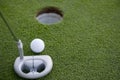 Short Golf Putt Royalty Free Stock Photo