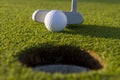 Short Golf Putt Royalty Free Stock Photo