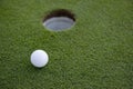 Short Golf Putt Royalty Free Stock Photo