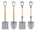 Short Handle Shovel and Spade. Royalty Free Stock Photo