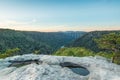 A beautiful sunset sky with New River Gorge Bridge, West Virginia Royalty Free Stock Photo