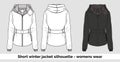 Short jacket template - women wear