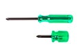 Short and Long Removable two-head screwdriver.