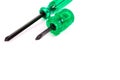 Short and Long Removable two-head screwdriver. Royalty Free Stock Photo