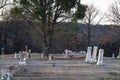 Short Mountain Cemetery in eastern Oklahoma Royalty Free Stock Photo