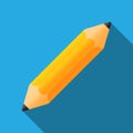 Short pencil sharpened on both side. Royalty Free Stock Photo