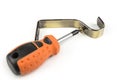 Short phillips screwdriver on a white Royalty Free Stock Photo