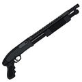 Short pump shotgun Royalty Free Stock Photo