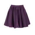 Short purple skirt with pleats Royalty Free Stock Photo