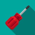 Short screwdriver. Royalty Free Stock Photo