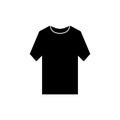 short sleeve shirt icon vector Royalty Free Stock Photo