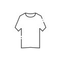 short sleeve shirt icon vector Royalty Free Stock Photo