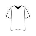 short sleeve shirt icon vector Royalty Free Stock Photo