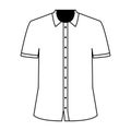 short sleeve shirt icon vector Royalty Free Stock Photo