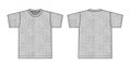 Short sleeve t-shirt illustration /heather gray /front,back