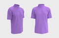 Short-sleeve turtleneck shirt, 3d rendering, 3d illustration