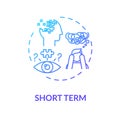 Short term concept icon