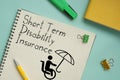 Short Term Disability Insurance is shown on the business photo using the text Royalty Free Stock Photo