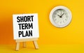 Short term plan concept is shown using the text Royalty Free Stock Photo