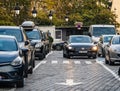 Short time parking at the entrance of Gare de Est in Paris,