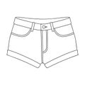 Short women s shorts with a rubber band. Shorts for sports in the summer on the street.Women clothing single