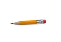 Short yellow pencil Royalty Free Stock Photo